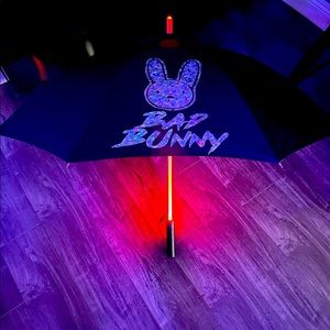 Bad Bunny logo LED light umbrella